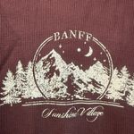 Altar'd State Burgundy Long Sleeve Tee with Mountain Graphic size XL Photo 1