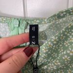 Zaful NEW  women’s light green floral puff sleeve mini summer dress spring small‎ Photo 2