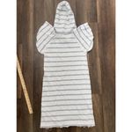 Chaser  Jersey Swim Dress Pacific blue and white Stripe size Small Flutter Sleeve Photo 5