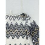 Tacera  Women's Multicolor  Knit Bell Sleeve Long Sleeve Midi Dress Size Small Photo 7