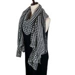 Ted Baker  London Penny Gingham Frill Ruffle Scarf black and white 40“ square Photo 1
