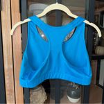 Nike  dri-fit sports bra logo sky blue tank workout top neon Photo 1