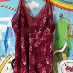 secret treasures maroon lace floral cami Photo 3