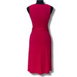 Banana Republic  Hot Pink V-Neck Faux Wrap Midi Dress with Belt Sz XS Women’s Photo 4