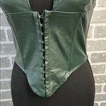 MIAOU GREEN VEGAN LEATHER CORSET TOP WOMENS SIZE MEDIUM • SOLD OUT ONLINE Photo 4