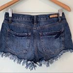True Craft  Distressed Fringed Denim Jean Shorts 5 Photo 3