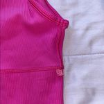 Lululemon Athletica Power Pivot Vibrant Pink Ribbed Tank Top Photo 4