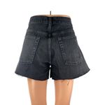 AGOLDE  Parker Women's Black High Waisted Wide leg Denim Jeans Cutoff Shorts 31 Photo 1
