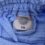 Chakr Linen Women Medium Blue‎ Waffle Wrap Skirt Loungewear Cottagecore Blue Photo 3