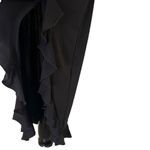 Gunne Sax Jessica McClintock Black Dress Size 7 Ruffles Split Feminine Chic y2k Photo 11