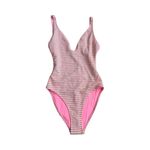 Topshop Striped High Cut One Piece Swimsuit Bathing Suit Size US 6 NEW NWT Photo 2