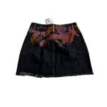 Cloud Chaser Cloud Ten Raw Hem Tie Dye Splash Denim skirt Size M Photo 2