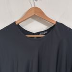 J.Crew Drapey Satin Fabric Lightweight Black Dalman Short Sleeve T-shirt size 3X Photo 3