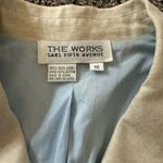 The Works Saks Fifth Avenue Women's Linen Blazer Jacket Career Size 16 Office Photo 1