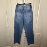 High Waist Straight Leg‎ Jeans Womens Size S Light Wash Denim Blue Photo 1