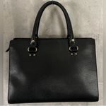 Kate Spade Bag Wellesley Dunham Satchel Tote Black Pink Leather Photo 2