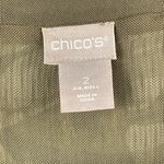 Chico's Chico’s Women’s Size Large Camo-Floral Print Mesh Cardigan business casual green Photo 3