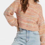 Billabong Vivid Sun Marled Cotton Crewneck Sweater Photo 0