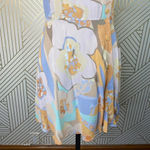 ZARA Dress Allover Floral Print Retro Button Pastel Multicolor Size Medium Photo 5