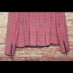 Tommy Hilfiger | Red Peplum Hem Tweed Jacket Photo 7