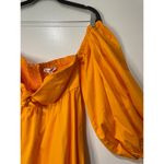 For Love & Lemons Saint Lucia Mini Dress Off The Shoulder Orange Size Small NWT Photo 3