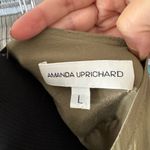 Amanda Uprichard  Silk Button Green Dress Photo 8