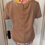 J.Crew Factory Velvet T-shirt Top Blouse Warm Pebble Pink Photo 3