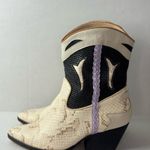 Dolce Vita Leather Cowboy Boots Loral Black/White Size 6.5 Black Photo 2