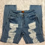 POL  Medium Wash Distressed Straight Jeans-‎ Size Small (4) Photo 2