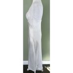 Val Mode Lingerie White Beaded Slip Dress Size Small Vintage 90’s Gown Dainty​​​ Photo 2
