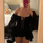 Missguided Lace Up Corset Romper Photo 0