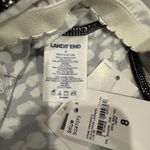 Lands End Womens Black Snow Leopard Print Underwire Tankini Swim Suit Top Size 8 Photo 7