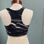 Terez  New York Black Marble Sports Bra Size Large NEW Racerback Athletic Photo 1