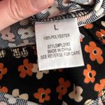 Pink Lily  Large (Runs small) Floral Ruffled Flare Overalls Photo 15