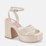 Dolce Vita Wessi Pearl Heels White Size 9 Photo 0