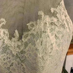 BARI JAY STYLE 1580 BRIDESMAID DRESS COLOR IVORY MISTY BLUE SIZE 10. Photo 2