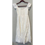 Reformation Derek Off the Shoulder Tiered Midi Dress (4) Photo 2