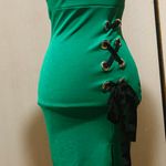 Fitted midi dress kelly green size M Size M Photo 2