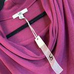 YA Los Angeles NEW!  Size LARGE Plum Purple Long Sleeve Cowl Neck Knit Dress Photo 6