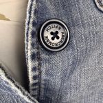 Abercrombie & Fitch Size Small Blue Denim Jacket 3/4 Sleeves Button Up Photo 2