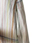 Madewell Clara Midi Dress plaid linen blend size S Photo 8
