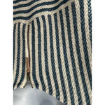 Anthropologie 9-H15 STCL Teal Ivory Striped Textured Tunic Dress L (b46) Photo 3