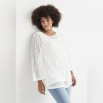 st. john's bay Crochet Open Knit Sweater Women's XL Tunic Top Mini Dress Net Boho Beach Resort Photo 2