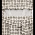 ZARA Cut out plaid dress Photo 5