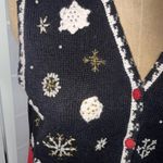 Designers Originals Studio Joy Christmas Sweater Vest Large Scottie Black Photo 13