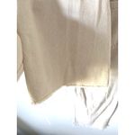 ZARA  Wide Leg High Rise Raw Hem Denim Jeans Bone Tan Size 0 Photo 6