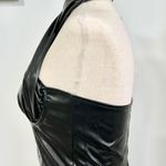 Black Faux Leather Sexy Top Photo 1