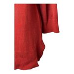 Adrienne Vittadini  Sweater Womens S Rust‎ Red Knit Boat Neck Ribbed Detail Photo 6