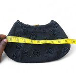 Vintage Walborg Black Beaded Mini Cocktail Evening Shoulder Hand Bag Purse Kiss Lock Clutch Whimsygoth Feminine Art Deco Classy 1960s Measurement in pics Photo 5