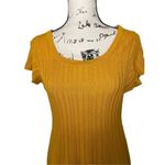 Torrid  Mini Sweater Skater‎ Dress in Golden Yellow, Size 00 Photo 4